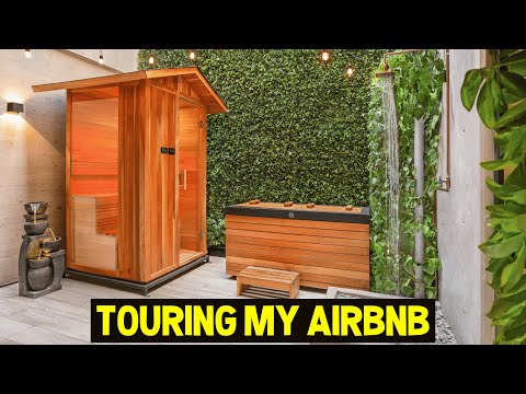 INSIDE MY OWN AIRBNB! Remote Worker Paradise w/ Sauna & Cold Plunge!