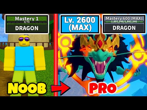 Noob to Pro using *DRAGON REWORK* in Blox Fruits | Eastern and Western Dragon