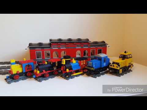 Comparison of Lego train & track types with how to convert 12v track to fit 9v track