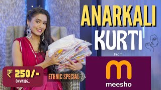 All new collection of Anarkali kurti under Rs.500/- from *Meesho*😍|Tryon | honest review | gimaashi