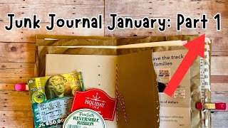 JUNK Journal JANUARY // Create a JUNKY and TRASHY JUNK Journal // Part 1