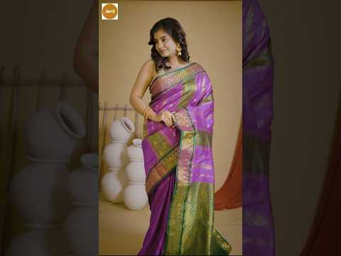 A Glimpse of Indian Luxury: Kanjivaram💖 #jerryapp #shortvideo #shorts #saree #indianclothes #silk