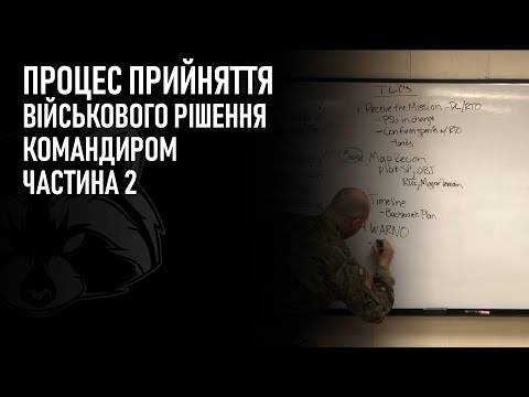 TLP Процес Прийняття Військового Рішення Командиром| Частина 2