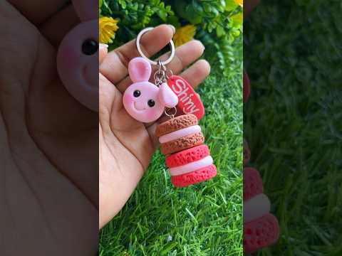 DIY Key Chain #youtubepartner #shorts #clayart