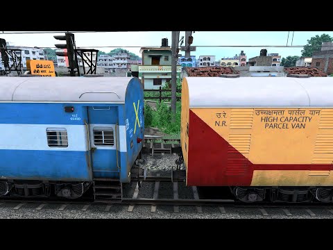 TRAIN SIMULATOR I ICF PARCEL VAN COUPLING ICF BLUE COACH I BUMPY RAILROAD RAILWORKS I RAILWAY RITAM