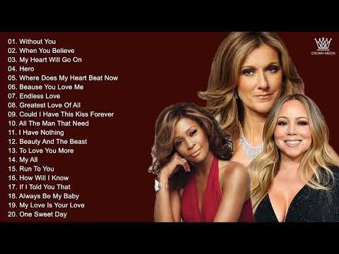 Mariah Carey, Whitney Houston,  Celine Dion - Best Songs Best Of The World Divas