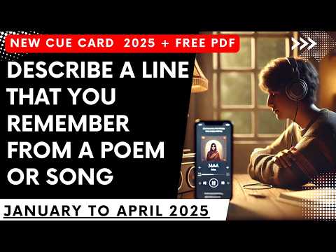 Describe a Line (or a Few Words) That You Remember from a Poem or Song | Makkar pdf