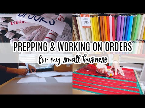 Prepping & Working On Orders For My Small Business | Getting Ready For The Week Ahead