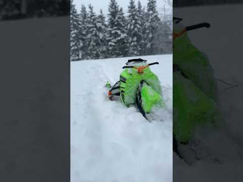 First time out with my 3D printed rc alpha one on 2S #rc #snowmobile #arcticcat #3dprinting