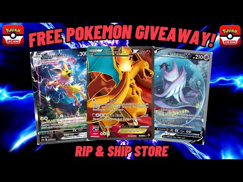 🔴Live -  Free Giveaways! Pokémon Cards & Rip & Ship Store!