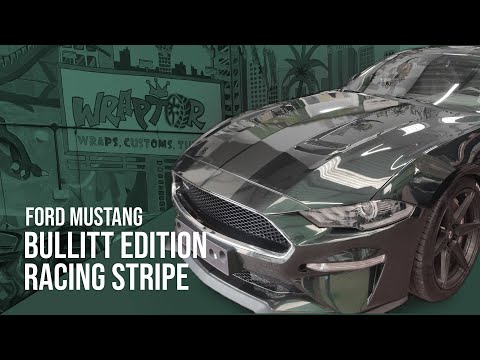 Bullitt Mustang Gets the Racing Stripe Treatment - The Ultimate Upgrade! | Wraptor Customs