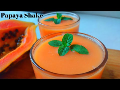 Navratri Day 7 🧡 | पपई मिल्क शेक रेसिपी | Super Healthy Papaya Milkshake recipe