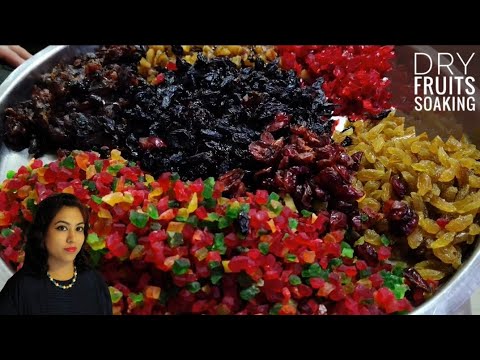 Dry Fruits Soak For Plum Cake | How To Soak Dry Fruits For Plum Cake