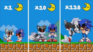 Mario Bros. but every Moon makes Sonic Exe vs Tails Exe MORE Realistic 😱(Sonic 3 Movie)