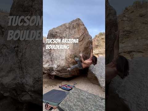 Tucson Arizona Bouldering Red Arete V9