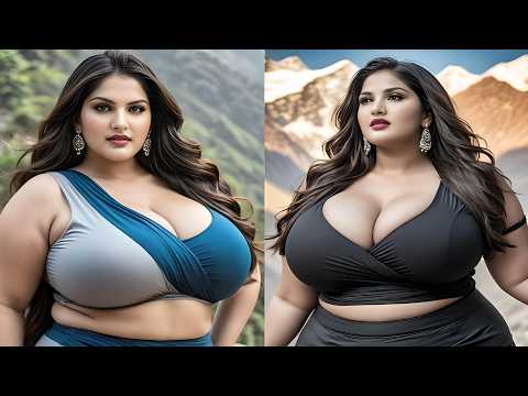 [4K] Central Indian AI Lookbook - Saree And Bikini Model Photoshoot