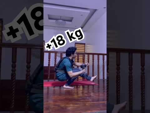 Average guy tries weighted pistol squat