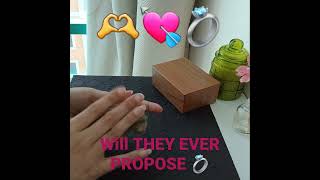 WILL THEY EVER PROPOSE YOU 💍 ?? #shorts #tarot #willtheymarryyou #marriage  #yesnotarot