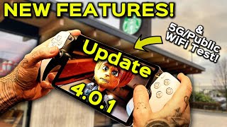 PlayStation Portal 4.0.1 Update | NEW FEATURES ADDED! Testing Public WiFi/5G Local/Cloud Streaming!