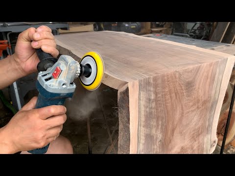 Walnut Waterfall Coffee Table / Woodworking