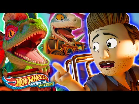 Dinosaur Race in the Epic Jurassic World Hot Wheels RacerVerse Showdown!