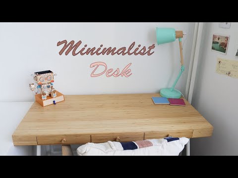 my minimal and creative desk | home work space | tour