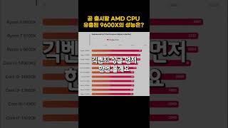 인텔을 압도하는 AMD 신제품 CPU 9600X 성능은?