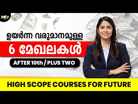 6 High Scope Sectors | Best Courses after 10th and Plus Two in 2024 |  Malayalam