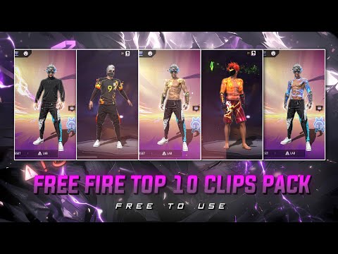 Free Fire Top 10 Clips Pack | ff New Lobby Clips Pack 💫| Ff Emote Clips 🔥| ff clips ‎@thenb_am