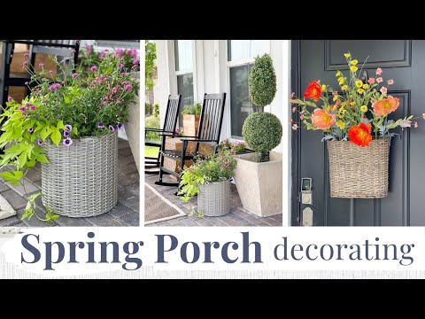 SPRING FRONT PORCH MAKEOVER | Front Porch Decorating Ideas for Spring 2023