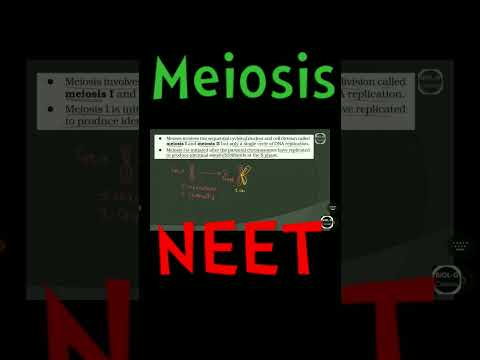 #MEIOSIS #cellcycleandcelldivision #neet2023 #neetbiology #neetbiologyconcept