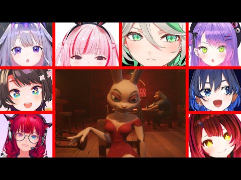 Hololive Girls Reaction When They Looked Down In Liar's Bar [ Hololive EN / JP ]