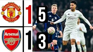 Arsenal vs Manchester United 1-1 (PEN3-5) Highlights | FA Cup