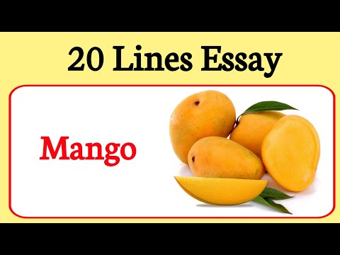 20 lines essay On Mango In English/Essay On Mango Fruit in English writing/My favourite fruit essay