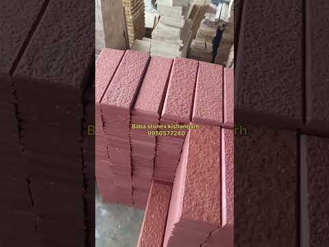 Red stone tiles Natural stone tiles #shorts #redstone #red#stone ##marble #viralshorts #videos