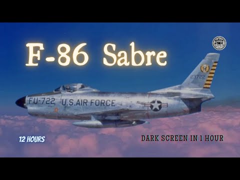 Serene F-86 Sabre Sounds for Deep Sleep & Relaxation ⨀ Sleep & Study Ambience