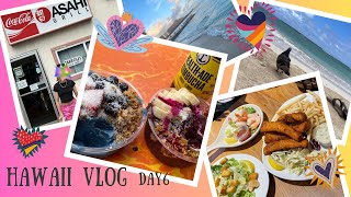 〖HAWAII VLOG６泊８日 DAY6〗大人気のASAHI GRILLで朝食＆天国の海！ラニカイビーチでチル＆カイルア、ワイキキエリアで最後の爆買い＆念願のアサイーボウル！！ラストナイトを満喫♡