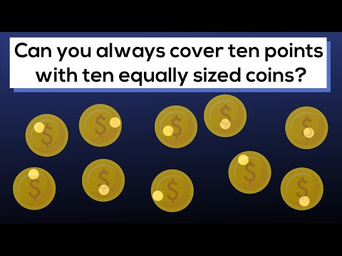 Can you always cover 10 points with 10 equally sized (non-overlapping) coins?