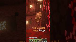 Want to Stop Piglins in Minecraft? Just Use Gold ! #minecraft #minecrafttipsandtricks