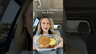 Kids meals are superior 🥞🥓🍟🥡 #kidsmeals #fastfood #foodie #mukbang #pancakes