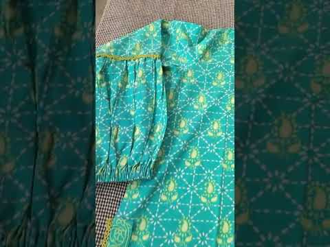 Trending Kurti Design 2024| Stylish Sleeves and Daman Design#shorts #ytshort #trending