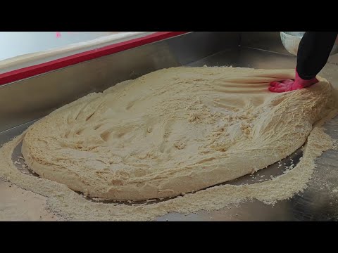 Fried bread wrapped egg , Fried Bread Stick Making Skills /小琉球蔥油餅製作-Taiwan Street Food