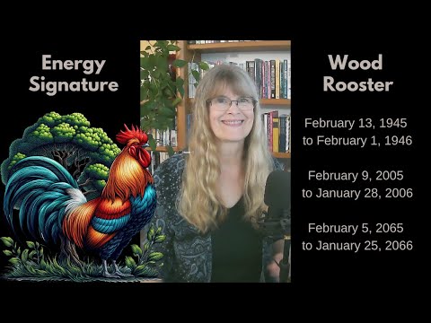 Wood Rooster – Brains and Enthusiasm – Chinese Astrology Energy Signature