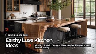 Earthy Luxe Unveiled: Modern Rustic Kitchen Designs That Inspire Elegance