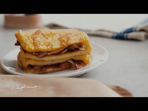 7 kinds of sandwiches using eggs. Living with coffee.