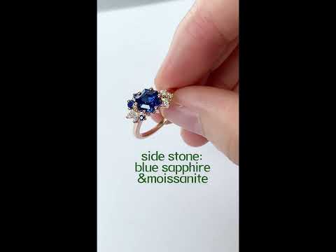 Willwork Jewelry- Six prong sapphire ring, do you like this deep blue tone?#finejewelry#ring