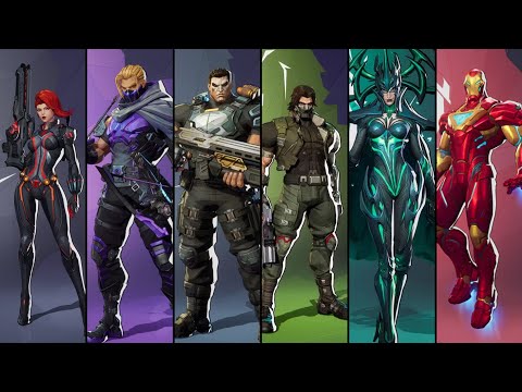 Marvel Rivals Gameplay | Black Widow, Hawkeye, The Punisher, Winter Soldier, Hela, Iron Man