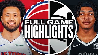 PISTONS at NETS | FULL GAME HIGHLIGHTS | January 8, 2025