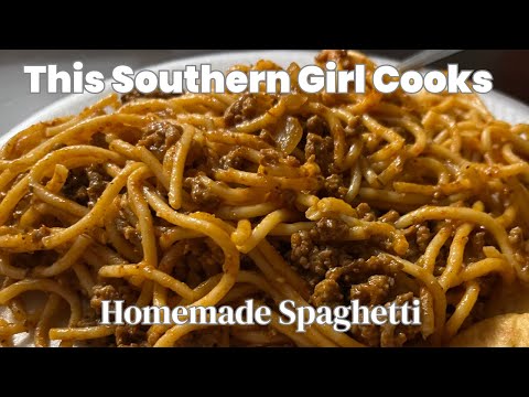 The Only Homemade Spaghetti Recipe You'll Ever Need!