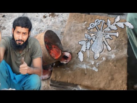 Creating Guitar & Leaf Decor: Stunning Sand Casting Process Revealed